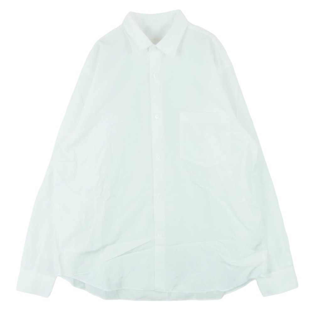COMOLI コモリ 22AW W03-02001 長袖 コモリ シャツ コットン 日本製 ホワイト系 1【中古】