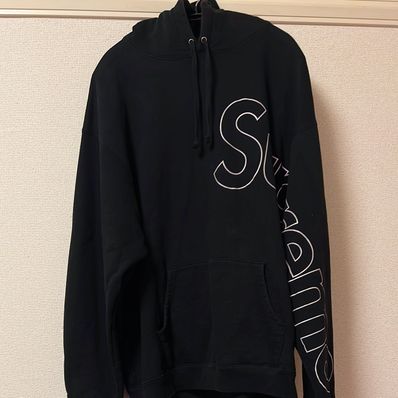 Supreme Reflective Hooded Sweatshirt "Black"