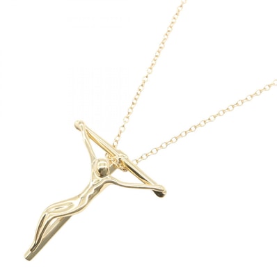 ティファニー TIFFANY&CO ロザリオ ネックレス ネックレス ジュエリー K18(イエローゴールド) レディース ゴールド系 【中古】
