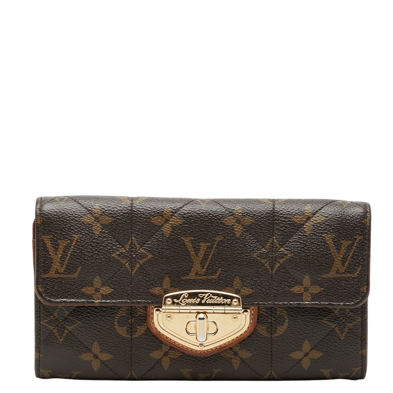 ルイ ヴィトン モノグラム エトワール ポルトフォイユ サラ 長財布 M66556 ブラウン PVC レザー レディース LOUIS VUITTON 【中古】