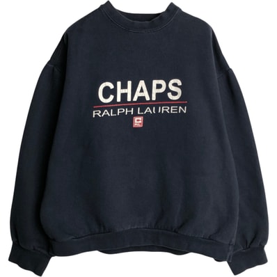 古着 ラルフローレン Ralph Lauren CHAPS チャップス ロゴスウェットシャツ トレーナー メンズM相当/eaa633679