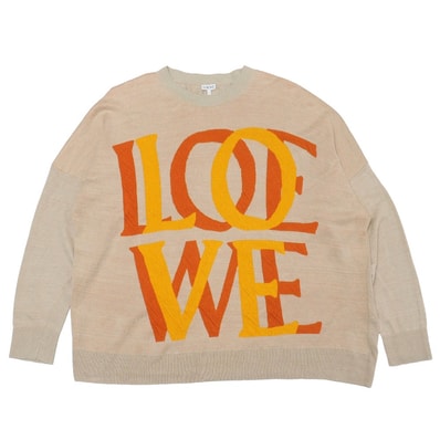 LOEWE ロエベ セーター サイズM オーバーサイズ ドロップショルダー イタリア製 ブランド古着【中古】20260501/RA9276