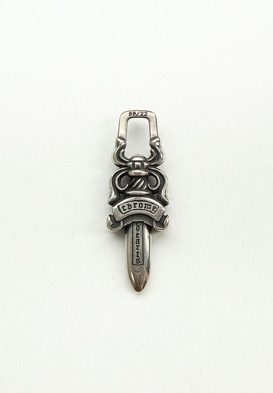 Chrome Hearts #5 Dagger Charm Zip 1 "Silver"