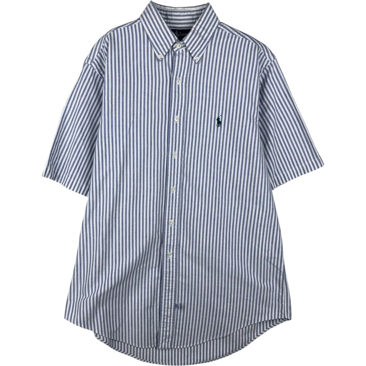 古着 ラルフローレン Ralph Lauren 半袖 ボタンダウン ストライプシャツ メンズL相当/eaa643963