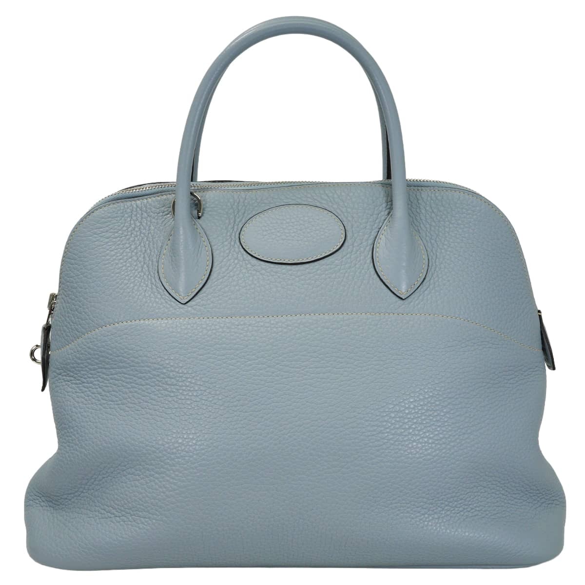 HERMES エルメス ショルダーバッグ ボリード35(37) ブルーリン (ブルーラン) トリヨンクレマンス シルバー金具 □Q刻印 SAランク【中古】