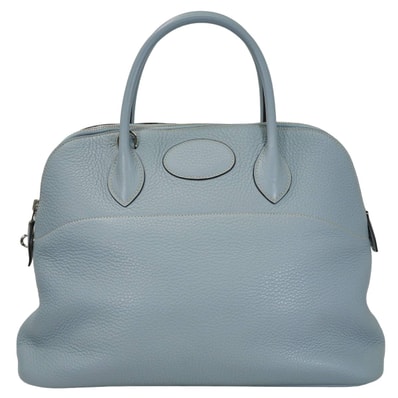 HERMES エルメス ショルダーバッグ ボリード35(37) ブルーリン (ブルーラン) トリヨンクレマンス シルバー金具 □Q刻印 SAランク【中古】