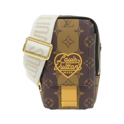 ルイヴィトン モノグラム ストライプ(LVスクエアード) ダブル フォン ポーチ M81005 ショルダーバッグ