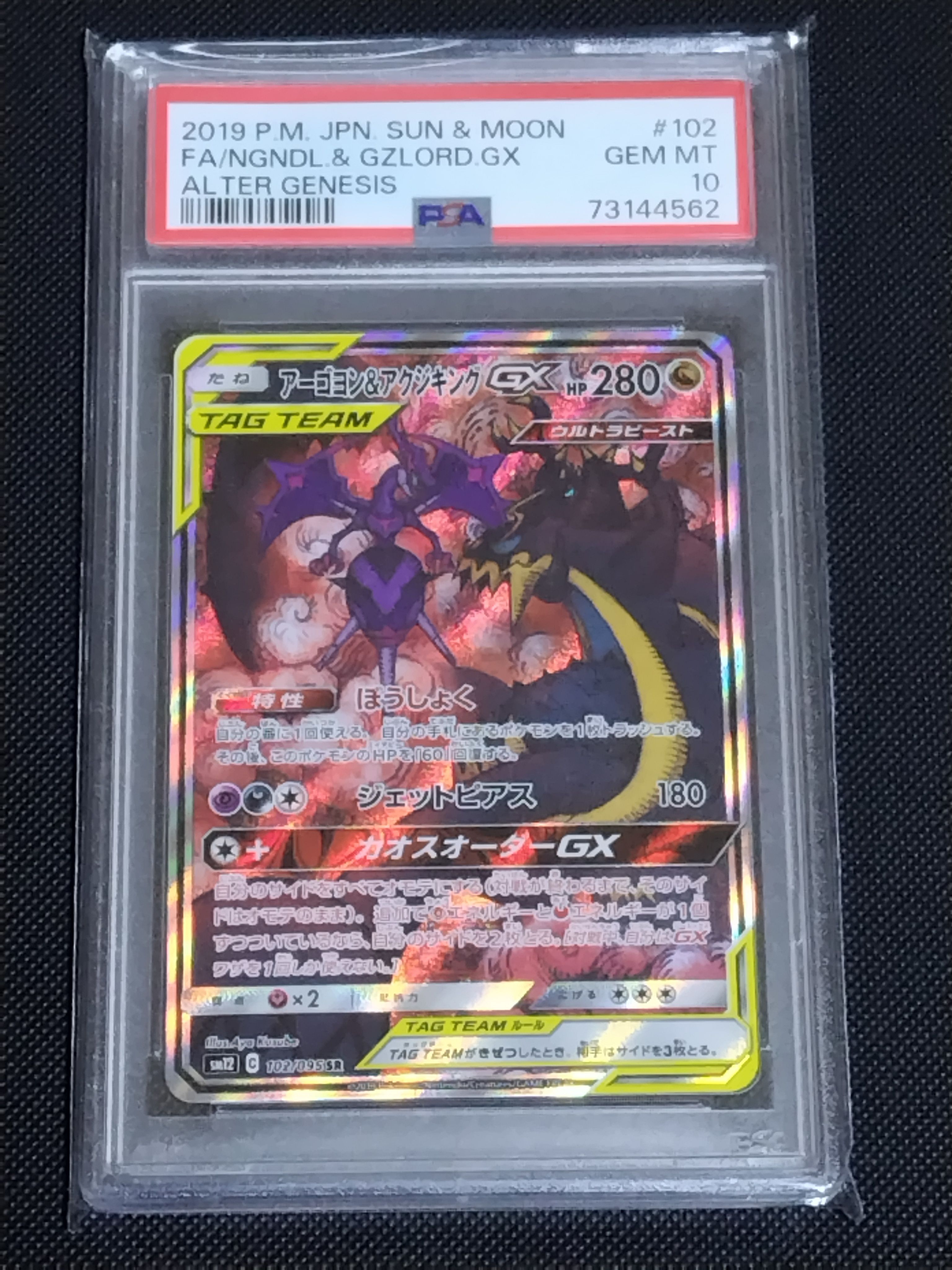 アーゴヨン&アクジキングGX SR: SA[SM12 102/095](拡張パック「オルタージェネシス」)