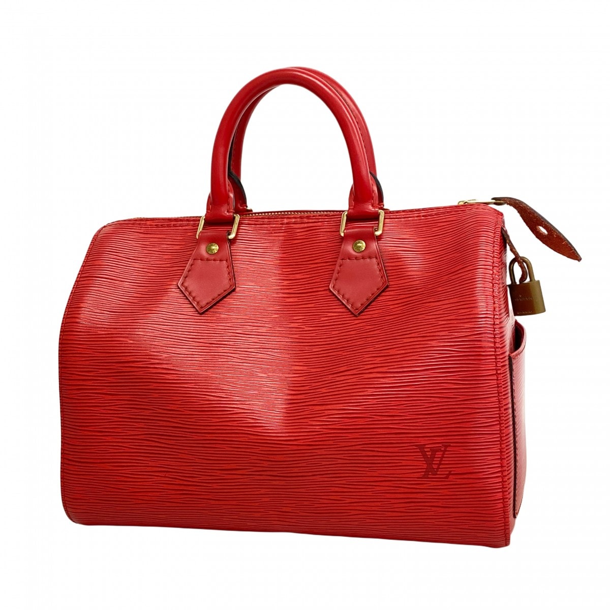 【6dd5418-k】ルイヴィトン ハンドバッグ エピ スピーディ25 M43017 カスティリアンレッド【中古】レディース