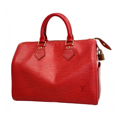 【6dd5418-k】ルイヴィトン ハンドバッグ エピ スピーディ25 M43017 カスティリアンレッド【中古】レディース