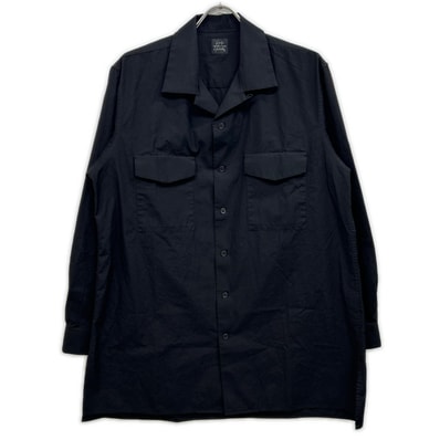 ヨウジヤマモト コスチュームドオム ブラック HJ-B91-050 開襟ブロードシャツ 2