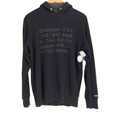 23SS Hello sacai フロントプリント プルオーバーパーカー【1141727006421】