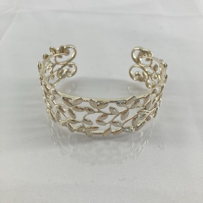 TIFFANY&CO(ティファニー) パロマ・ピカソ オリーブリーフカフ バングル ブレスレット Ag925 29.6g シルバー
