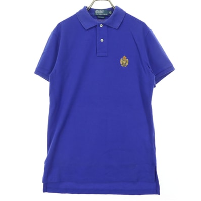 Polo by Ralph Lauren ポロバイラルフローレン 刺繍 半袖 ポロシャツ S ブルー