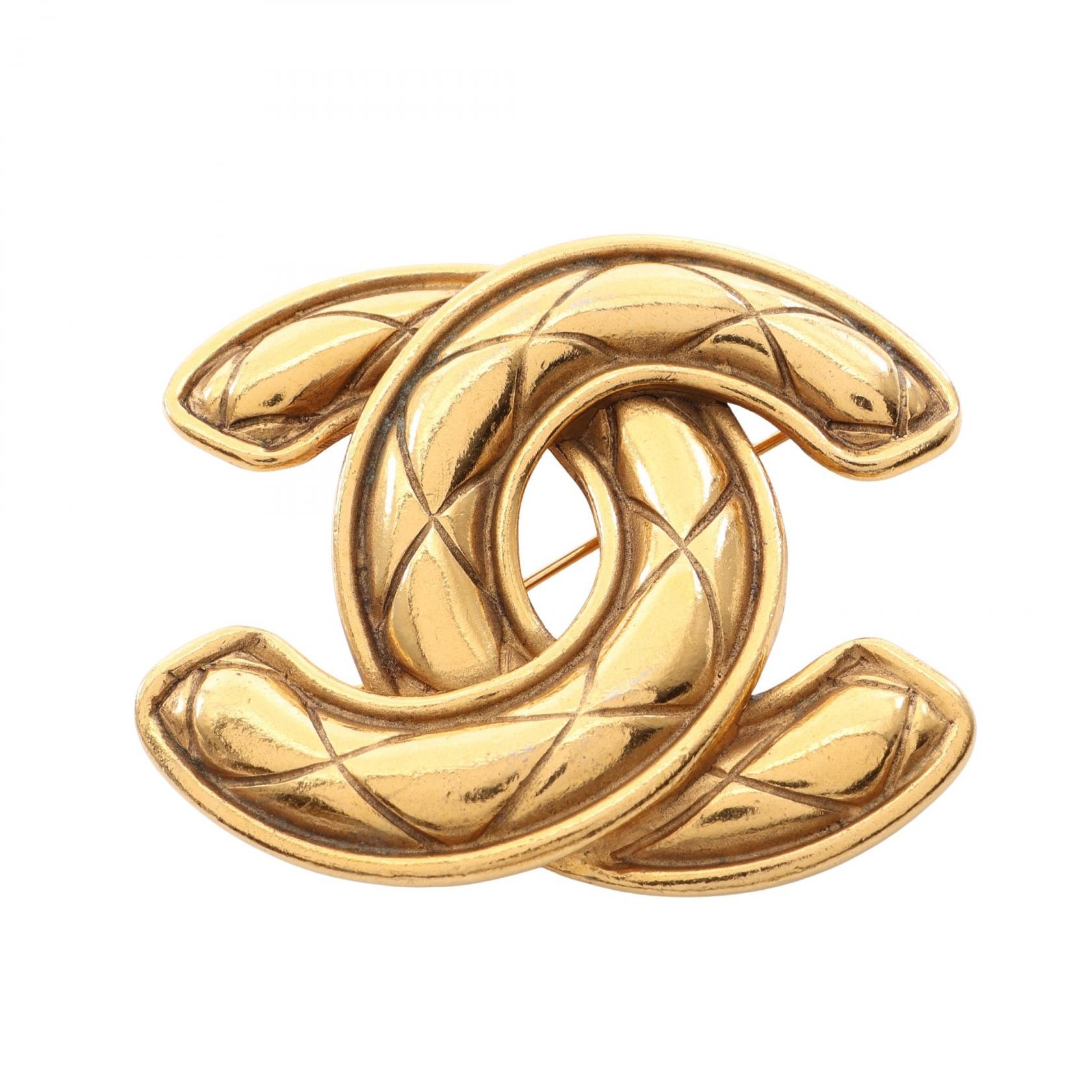 シャネル CHANEL ココマーク ブローチ アクセサリー GP(ゴールドメッキ) レディース ゴールド系 【中古】