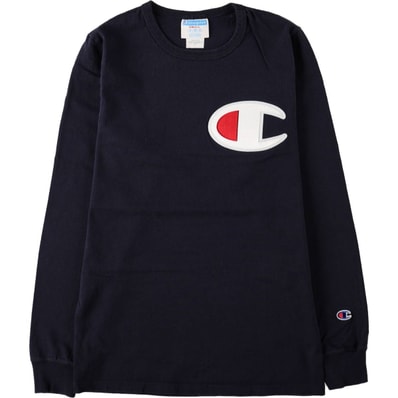 古着 チャンピオン Champion デカロゴ ロングTシャツ ロンT レディースS相当/eaa672585