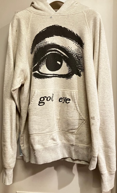 SAINT Mxxxxxx HOODIE GOD EYE "Grey"