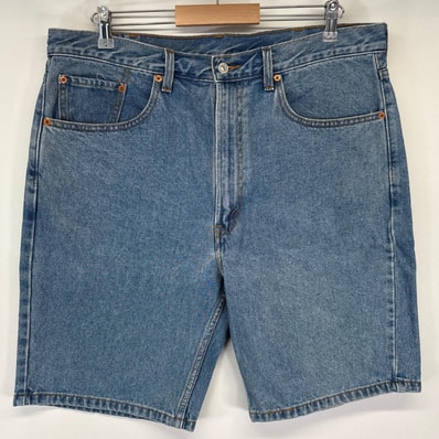 古着 リーバイス Levi's ショートパンツ 505 ハーフ 半ズボン 短パン デニム ジーパン コインポケット 大きいサイズ w38 ブルー メンズ
