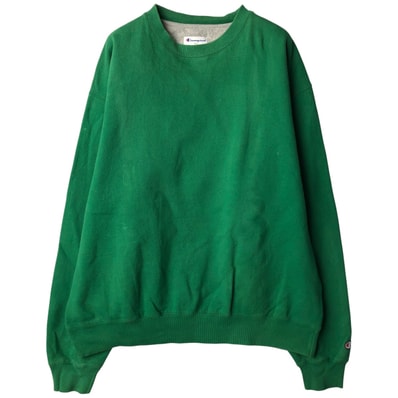 古着 チャンピオン Champion ECO 目無し 無地 ブランクスウェットシャツ トレーナー メンズXL相当/eaa600397