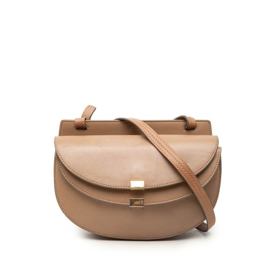 クロエ ジョージア 斜め掛け ショルダーバッグ ブラウン レザー レディース Chloe 【中古】