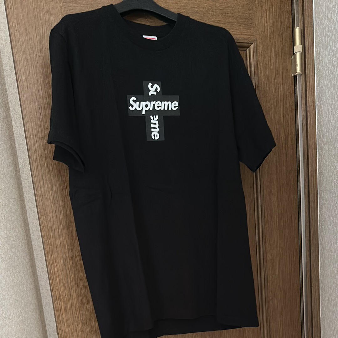 Supreme Cross Box Logo Tee "Black"