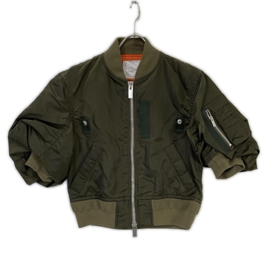 サカイ 22-06062 カーキ Nylon Twill Blouson Bomber Jacket 1