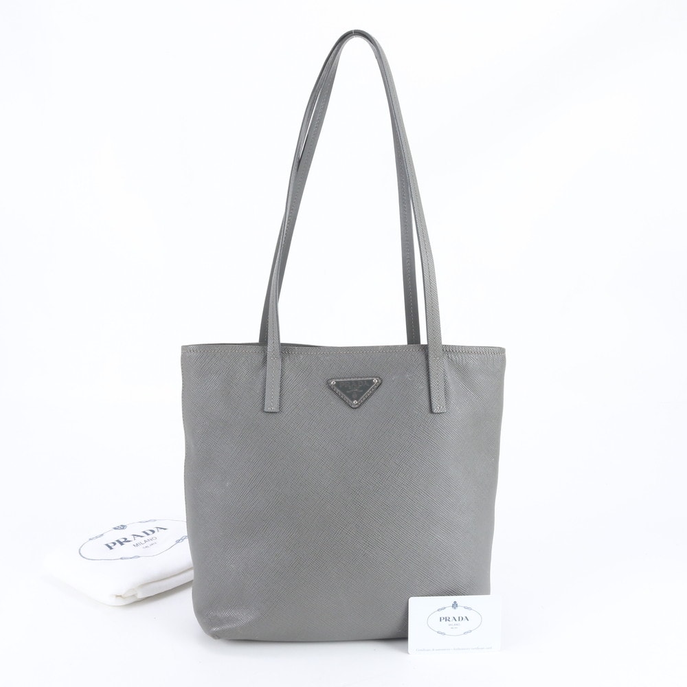 ■美品 プラダ サフィアーノトライアングルロゴ 1BG342 トート バッグ