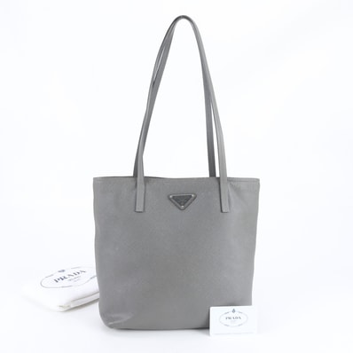 ■美品 プラダ サフィアーノトライアングルロゴ 1BG342 トート バッグ