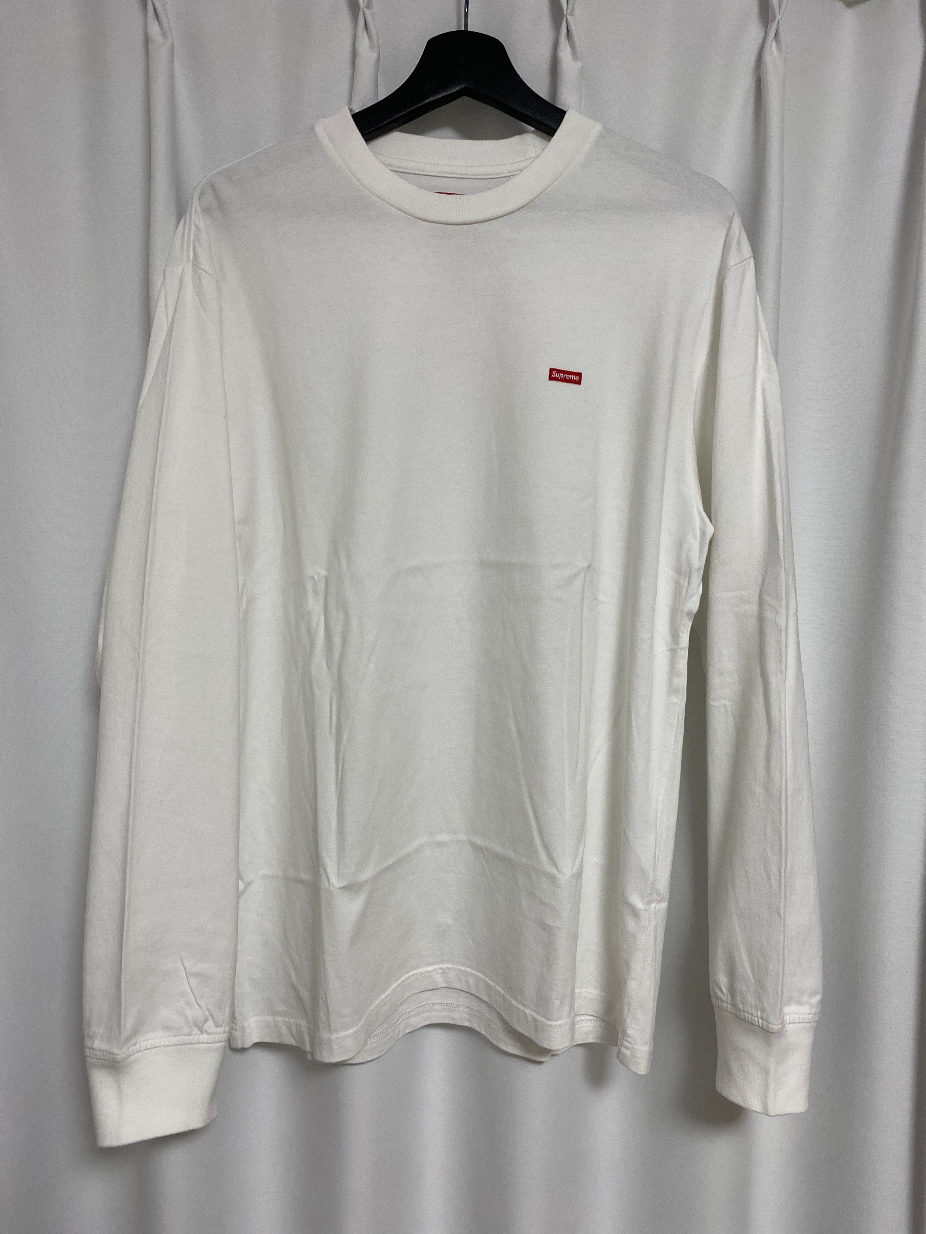 Supreme Small Box L/S Tee "White"(21SS)