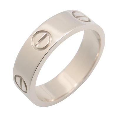 カルティエ CARTIER ラブリング リング・指輪 ジュエリー K18WG(ホワイトゴールド) メンズ レディース シルバー系 B4084700 【中古】