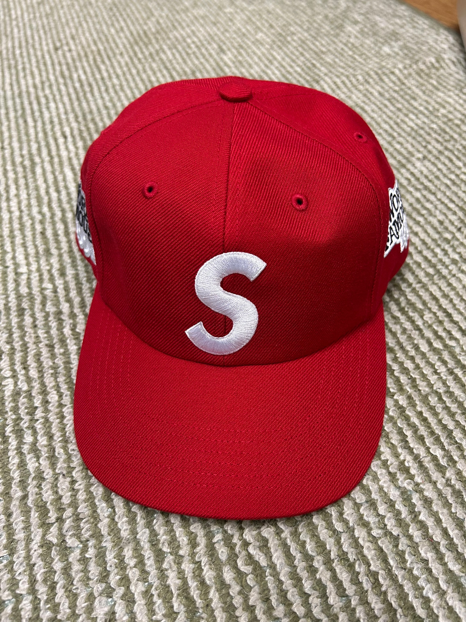 Supreme World Famous S Logo 6-Panel (26SS) "Red"