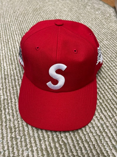 Supreme World Famous S Logo 6-Panel (26SS) "Red"