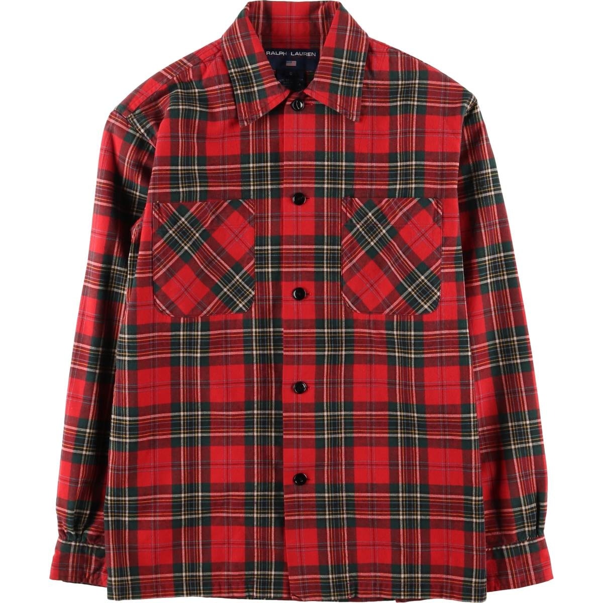 古着 ラルフローレン Ralph Lauren POLO SPORT ポロスポーツ チェック柄 長袖 コットンチェックシャツ ボックスシャツ レディースM相当/eaa524041