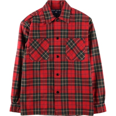 古着 ラルフローレン Ralph Lauren POLO SPORT ポロスポーツ チェック柄 長袖 コットンチェックシャツ ボックスシャツ レディースM相当/eaa524041