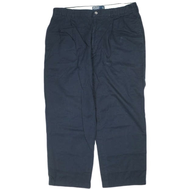 Polo by Ralph Lauren ポロバイラルフローレン HAMMOND PANT 2タックワイドチノパンツ 36 ネイビー ポロチノ ボトムス g24724