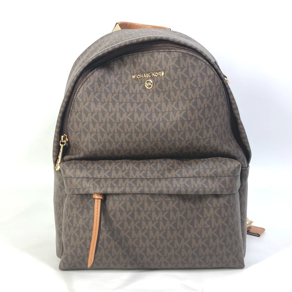 マイケルコース Michael Kors SLATER スレイター 30T0G04B6B カバン モノグラム バックパック リュックサック PVC/レザー ブラウン 未使用