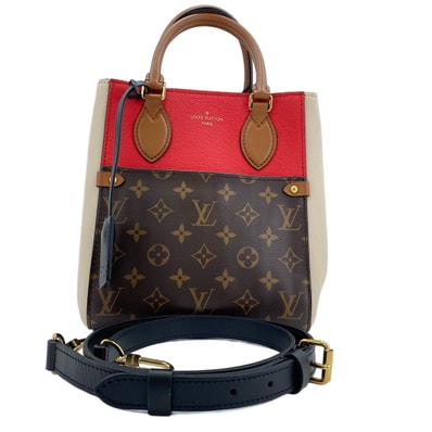 ヴィトン LV モノグラム フォールドトート トートバッグ【中古】