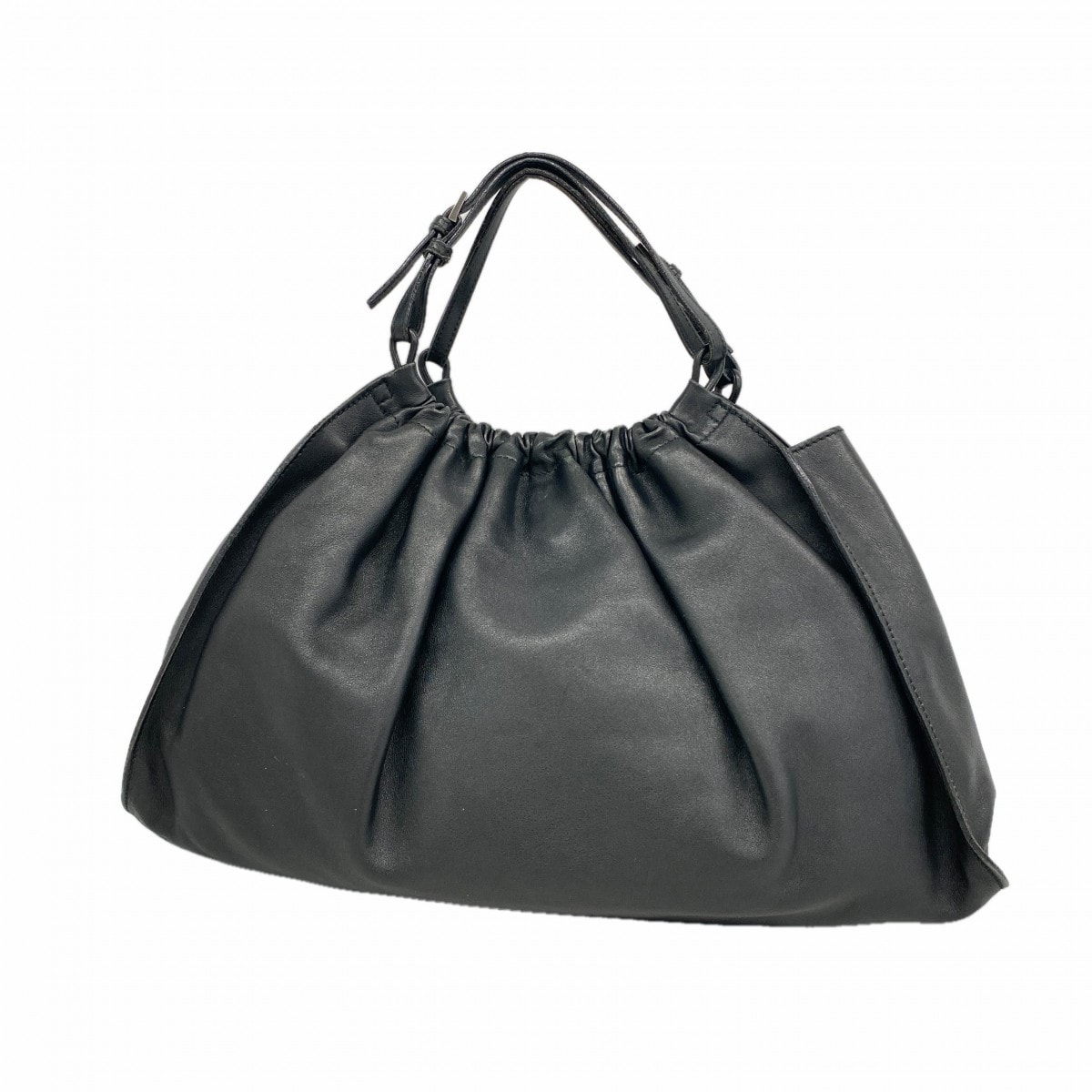 【6gd3826】グッチ ハンドバッグ 001 4335 レザー ブラック シルバー金具【中古】レディース