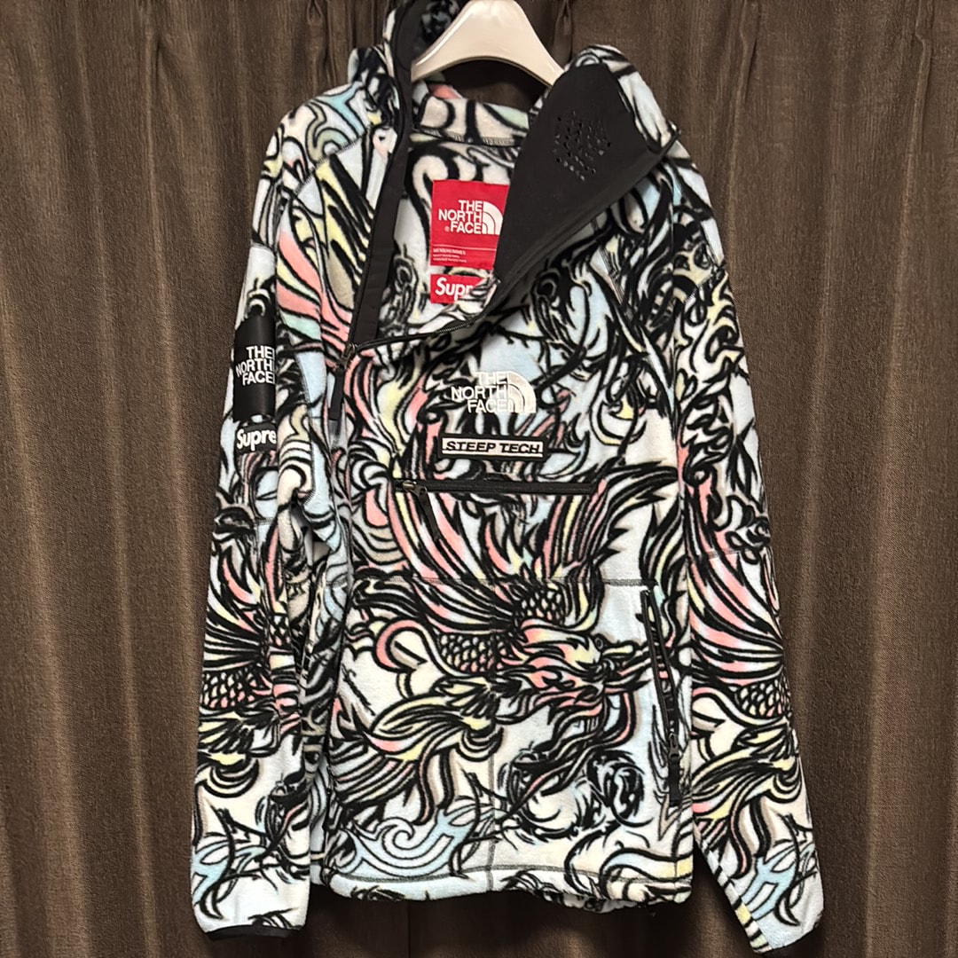 Supreme x The North Face Steep Tech Fleece Pullover "Multicolor Dragon"