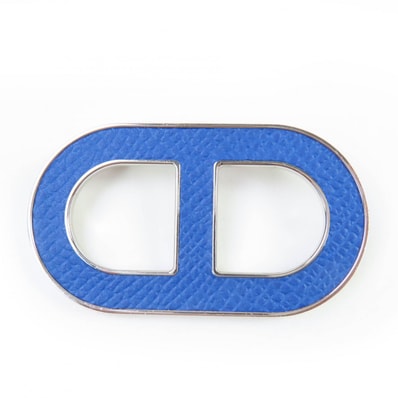 未使用品 エルメス
ブローチ シェーヌダンクル ブローチ ブルー レディース