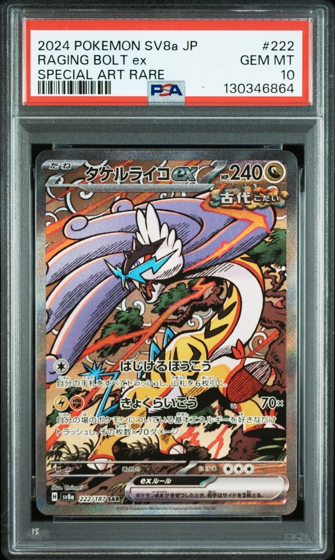 タケルライコex SAR [SV8a 222/187](ハイクラスパック「テラスタルフェスex」)