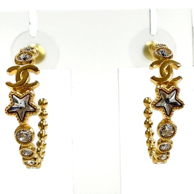 美品 シャネル ピアス ゴールド レディース A24K ABE551