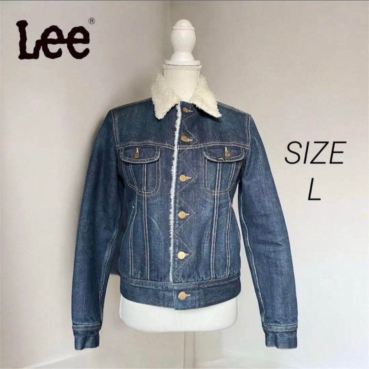 Lee Storm Rider リー ボア Gジャン デニムジャケット フリーサイズ