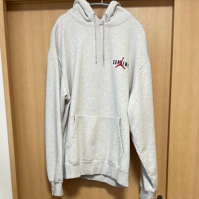 Supreme x Jordan Hooded Sweatshirt "Ash Grey" HF0836-051