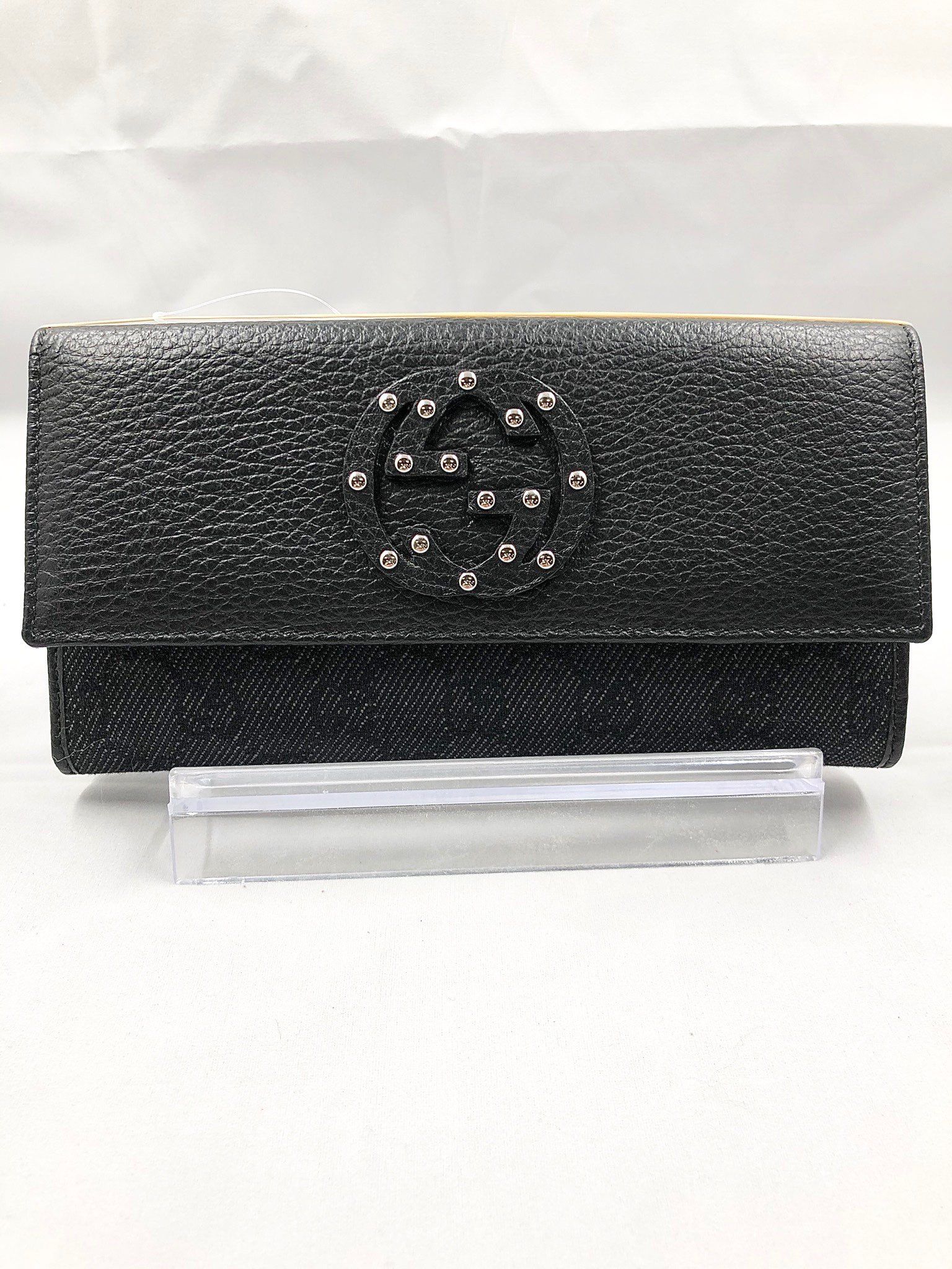 Gucci Inter RockingG Studs Wallet "Black"