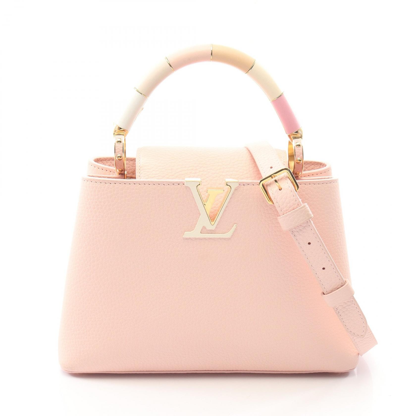 ルイ・ヴィトン LOUIS VUITTON カプシーヌBB 2WAY ハンドバッグ バッグ レザー ピンク レディース ピンク系 M21345 【中古】