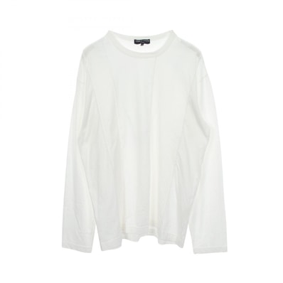コムデギャルソンオム COMME des GARCONS HOMME 切替 長袖Tシャツ 衣料品 トップス コットン レディース ホワイト系 【中古】