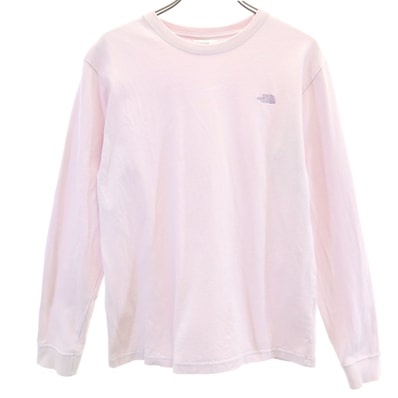 THE NORTH FACE ノースフェイス 長袖 ヌプシ コットン Tシャツ M パープルピンク NTW82135 アウトドア