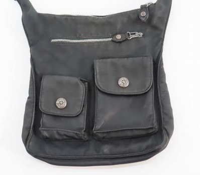 Chrome Hearts F Slinger Leather Shoulder Bag "Black"