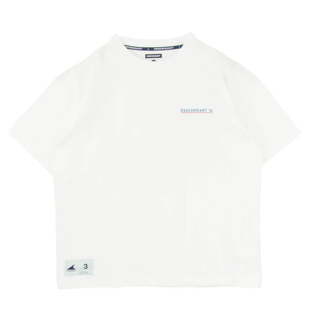 DESCENDANT ディセンダント 23SS FULL SAIL SS フルセイル クルーネック ショートスリーブ 半袖 Tシャツ ホワイト系 3【中古】